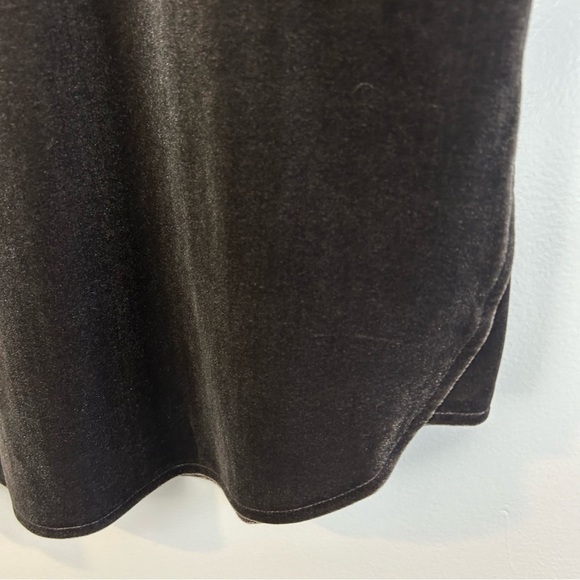 Madewell Velvet Grey Short Sleeve Butterfly Blouse Size Small - Picture 11 of 12